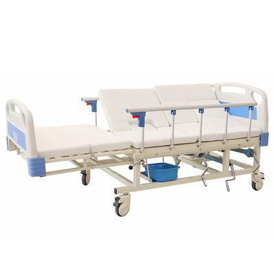 Home or Hospital China Factory Produced Multi Function Manual Bed Medical Iron Hospital Iron Nursing Bed