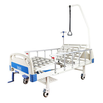 Crank Manual Hospital Bed Low Price 2 Medical Hospital Bed With Guard Rails For Elderly